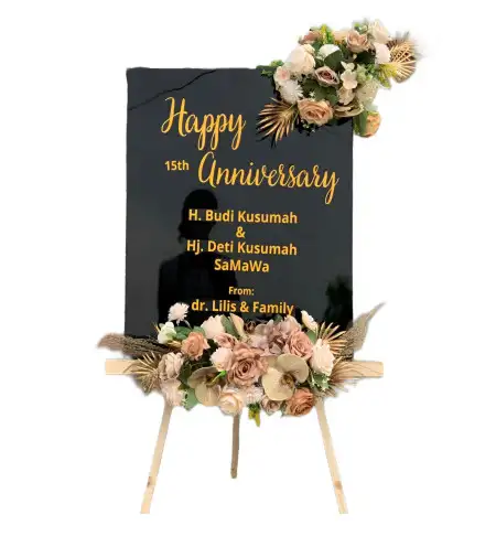 Papan Bunga Akrilik Sepanjang